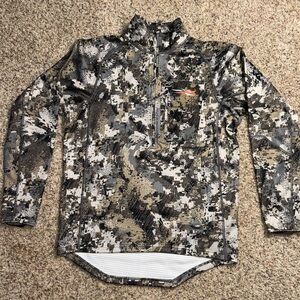 Camouflage Quarter-Zip Pullover